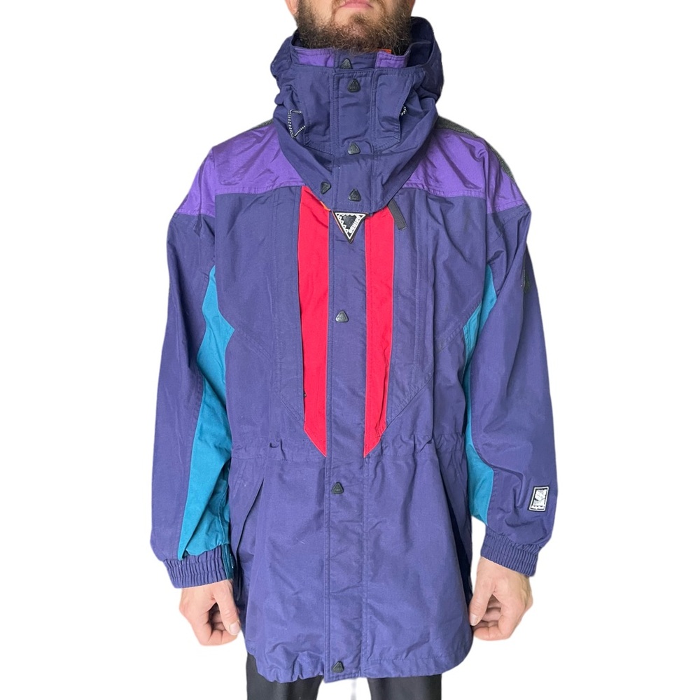 Vintage snow ski Winter Equipe Helly Hansen 80s coat jacket size large
